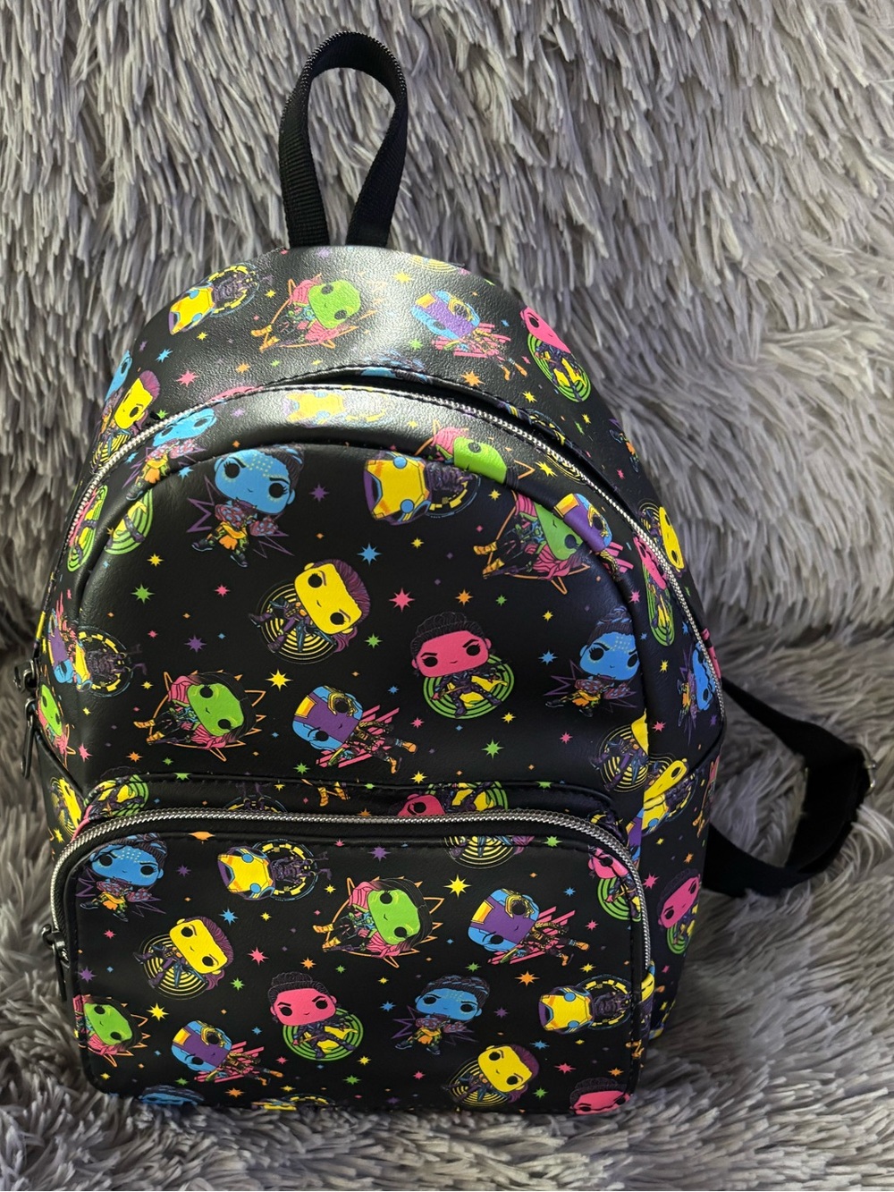 Funko Marvel The Infinity Saga Neon Character Black Mini Backpack
